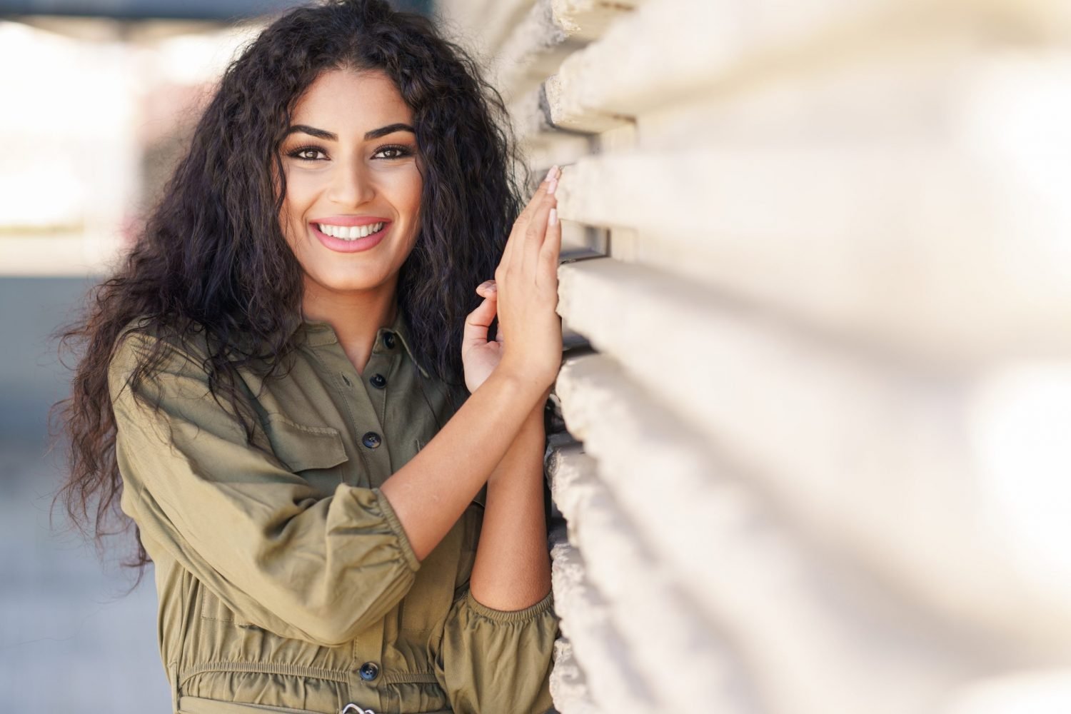 A woman outdoors in daylight